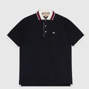 GUCCI Double G Cotton-Blend Piqué Polo Shirt